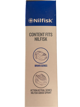 Genuine Nilfisk Action, Astral, Bravo series & GM100 Sprint vacuum cleaner bags (VB560)