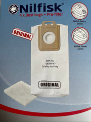 Genuine Nilfisk Power series and Select series vacuum cleaner bags (VB539)