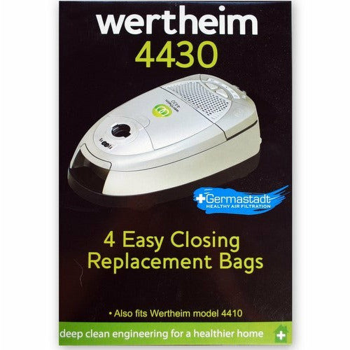 Wertheim 4410, 4412, 4420, 4430 vacuum cleaner bags Vacbagdirect