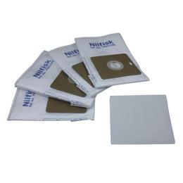 Genuine Nilfisk vacuum cleaner bags to suit Coupe, Go, Compact, One and Force series (VB564)